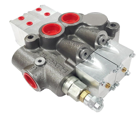 Tipper Valve - Dual Spool Tipper Valve for Truck & Trailer Applications - Air Operated, 160 L/min, 220 Bar (3200 PSI)