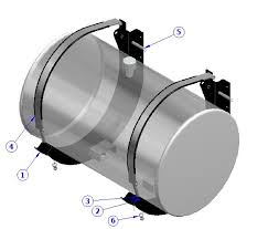 Tank Aluminium - Round Hydraulic Aluminium Oil Tank - 200L, 24.5"x26" (620mm x 660mm) - Australian Made